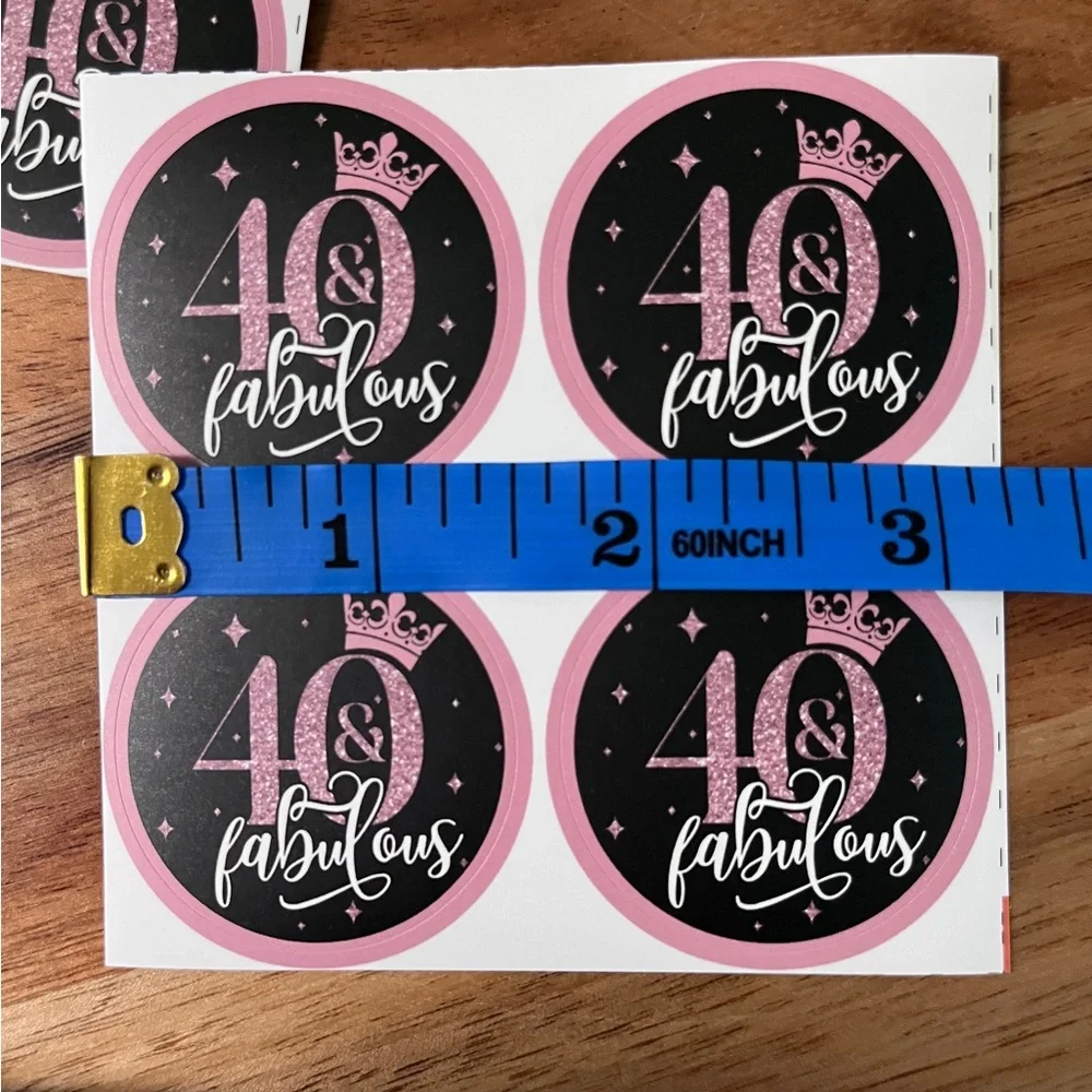40 & Fabulous Stickers (set of 58) - Picture 3 of 3
